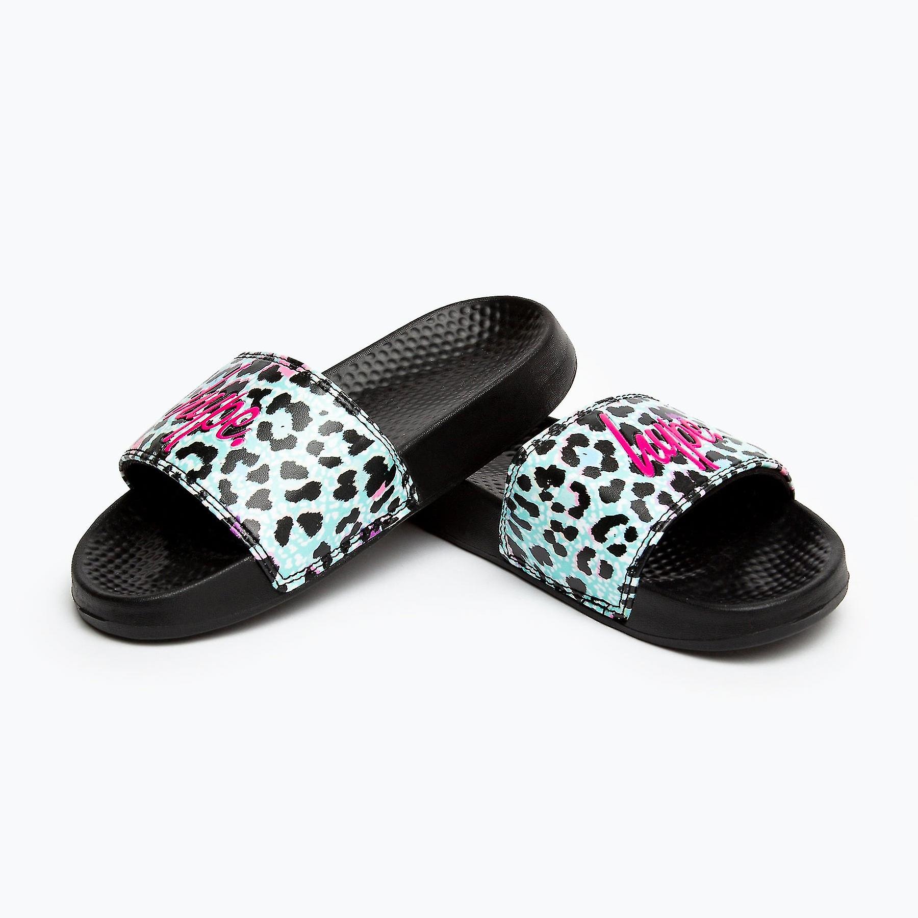 Hype Niños / Niños Leopard Print Sliders