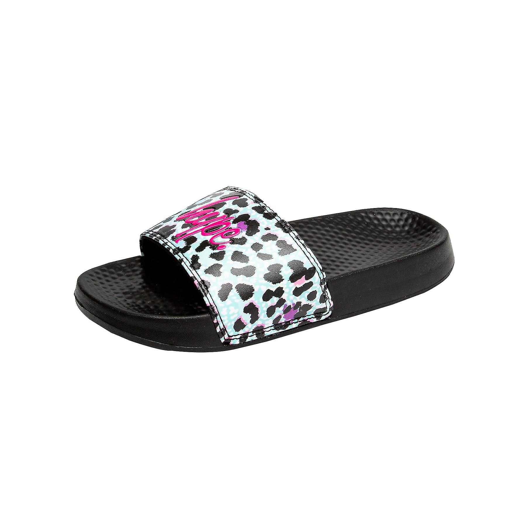 Hype Niños / Niños Leopard Print Sliders