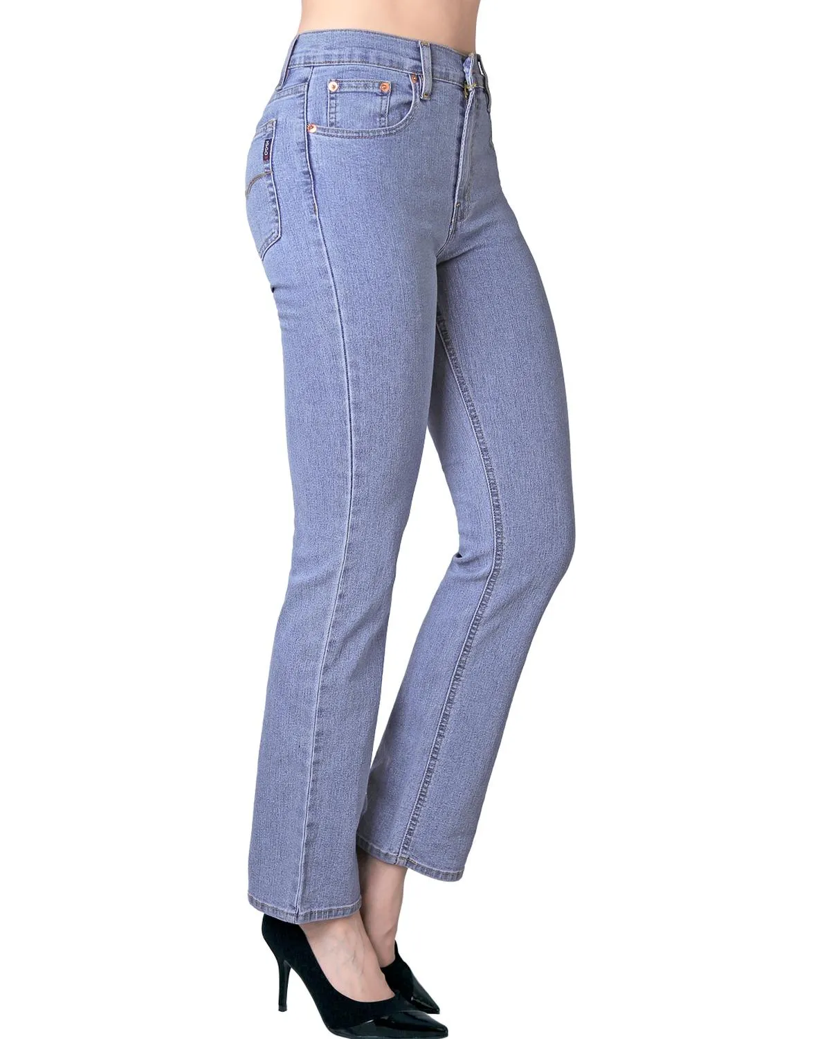 Jeans Mujer Básico Recto Azul Oggi 59103101