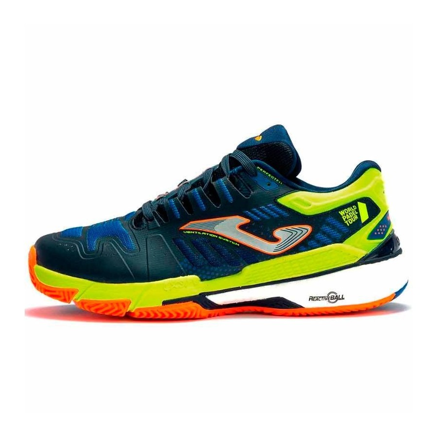 Joma T.SLAM MEN 2204 WORLD PADEL TOUR Royal Lemon Fluor