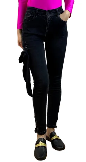 KARYN COO Pantalón Denim Negro