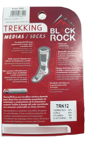 Medias Térmicas Trek Revel Black Rock Trk12 Empo2000