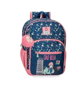 Mochila escolar Ciao Bella 38 cm marino