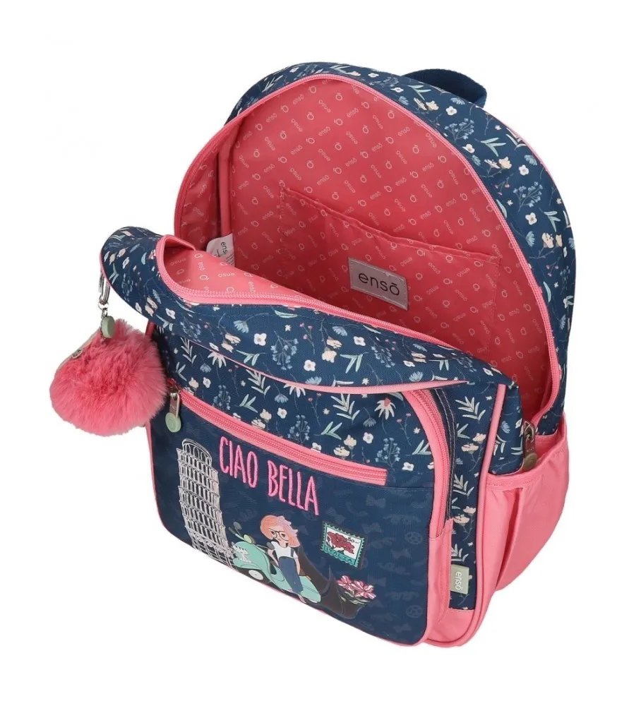 Mochila escolar Ciao Bella 38 cm marino