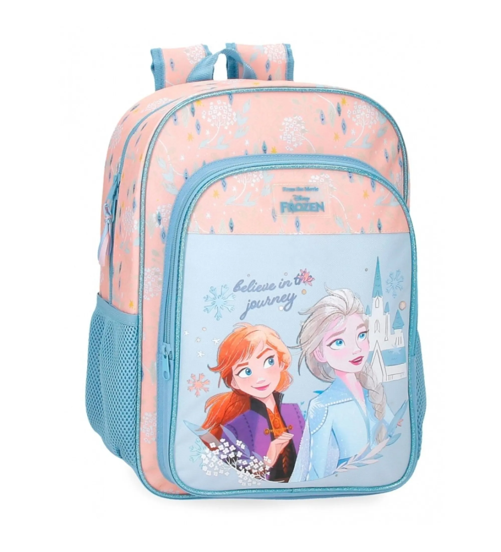 Mochila Frozen Believe in the journey 40 cm azul