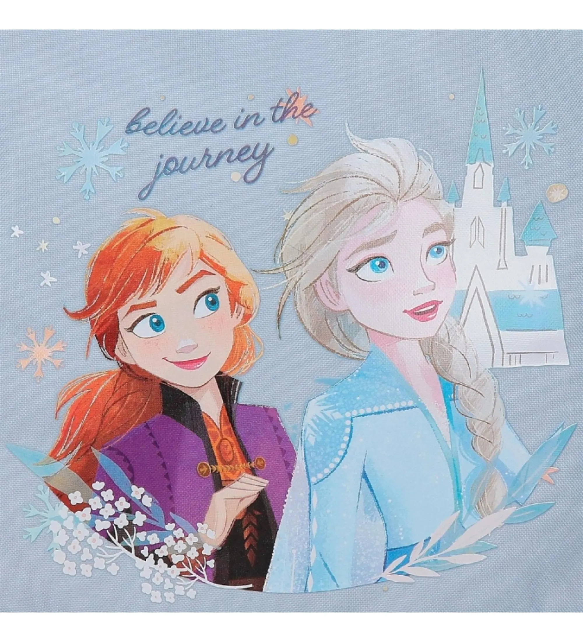 Mochila Frozen Believe in the journey 40 cm azul