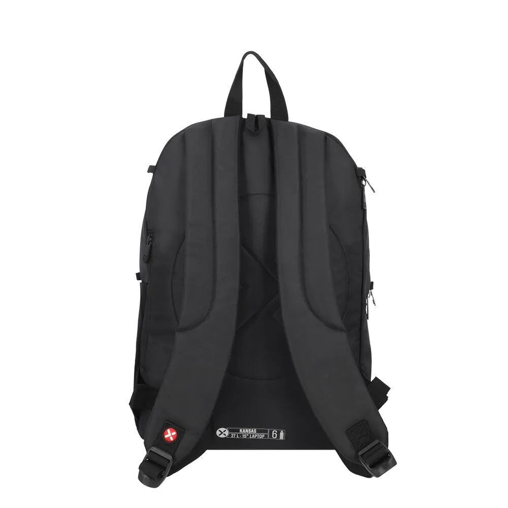 Mochila Notebook Xtrem Kansas 5XT Negro/Plateado 15"