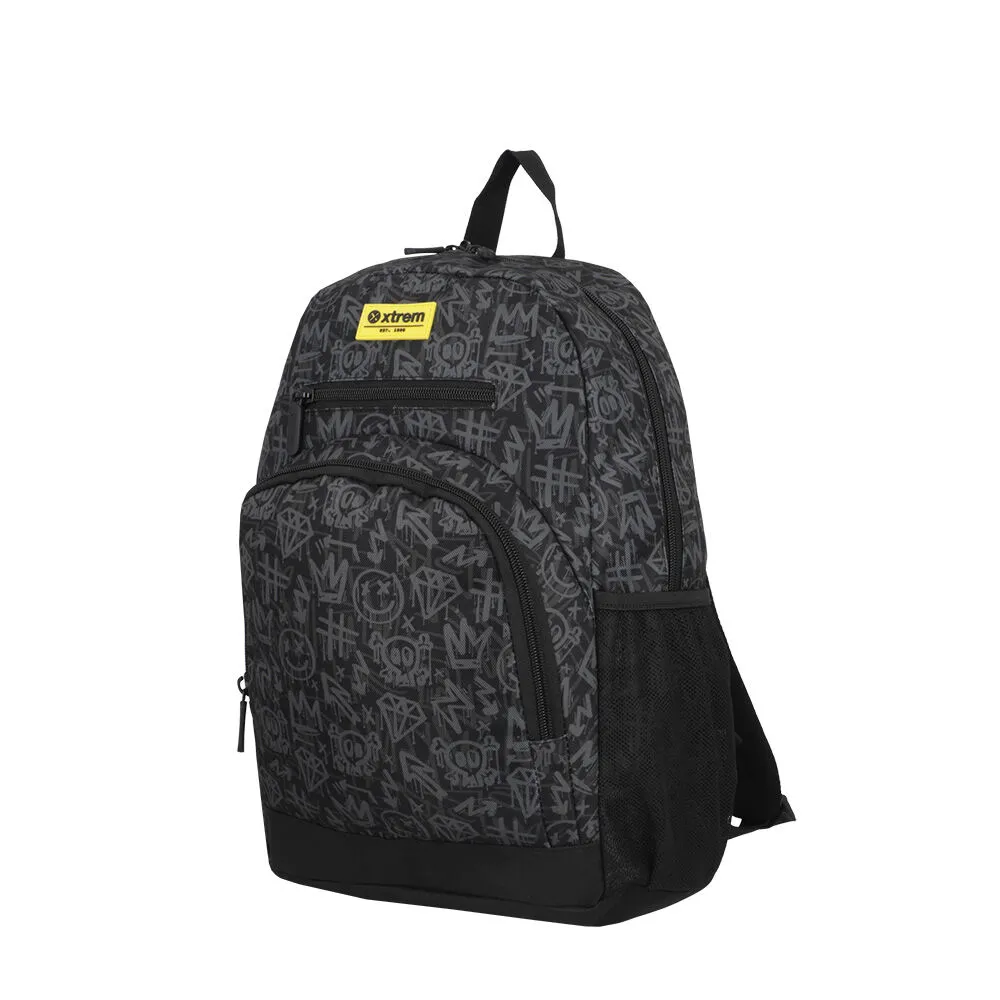 Multipack 5XT Mochila Niño Xtrem Graffiti Negro