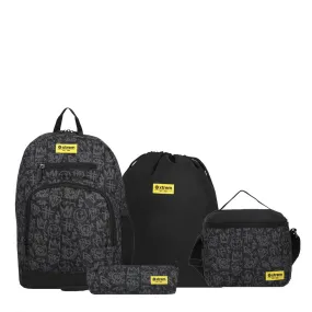 Multipack 5XT Mochila Niño Xtrem Graffiti Negro