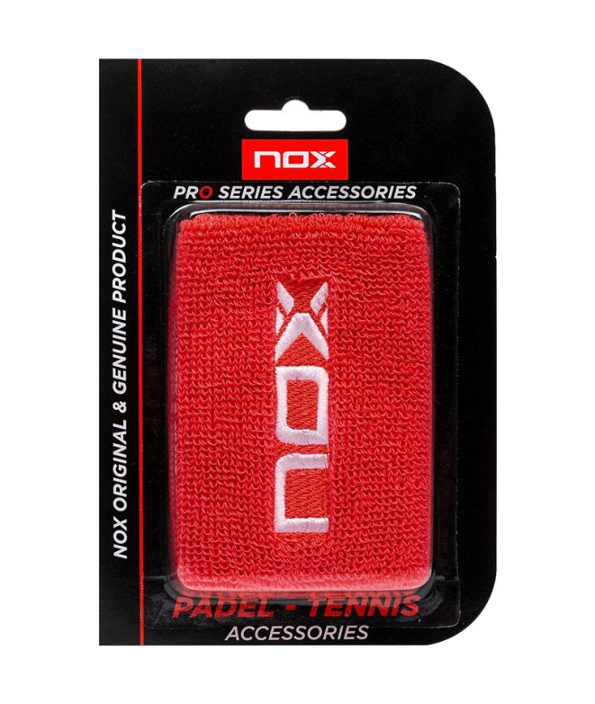 Muñequeras de padel Nox Rojo 2 unidades