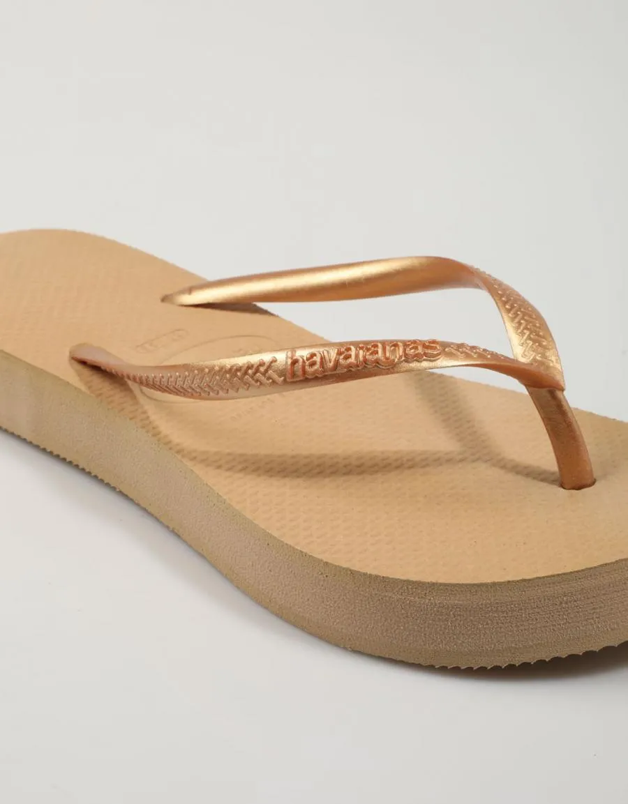  nu pieds HAVAIANAS Slim en Or 79273