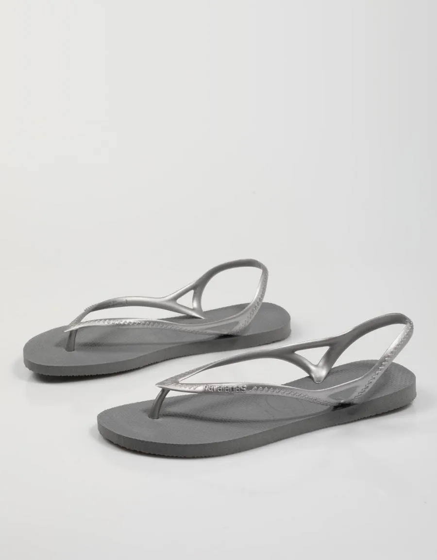  nu pieds HAVAIANAS Sunny en Argent 75254