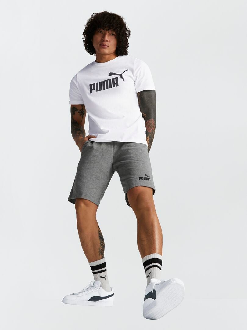 Pantalón corto de algodón 'Puma' - GRIS