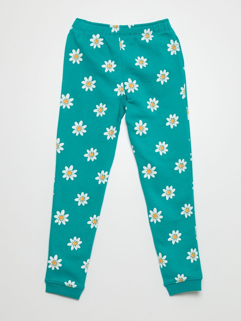 Pantalón de chándal estampado - VERDE