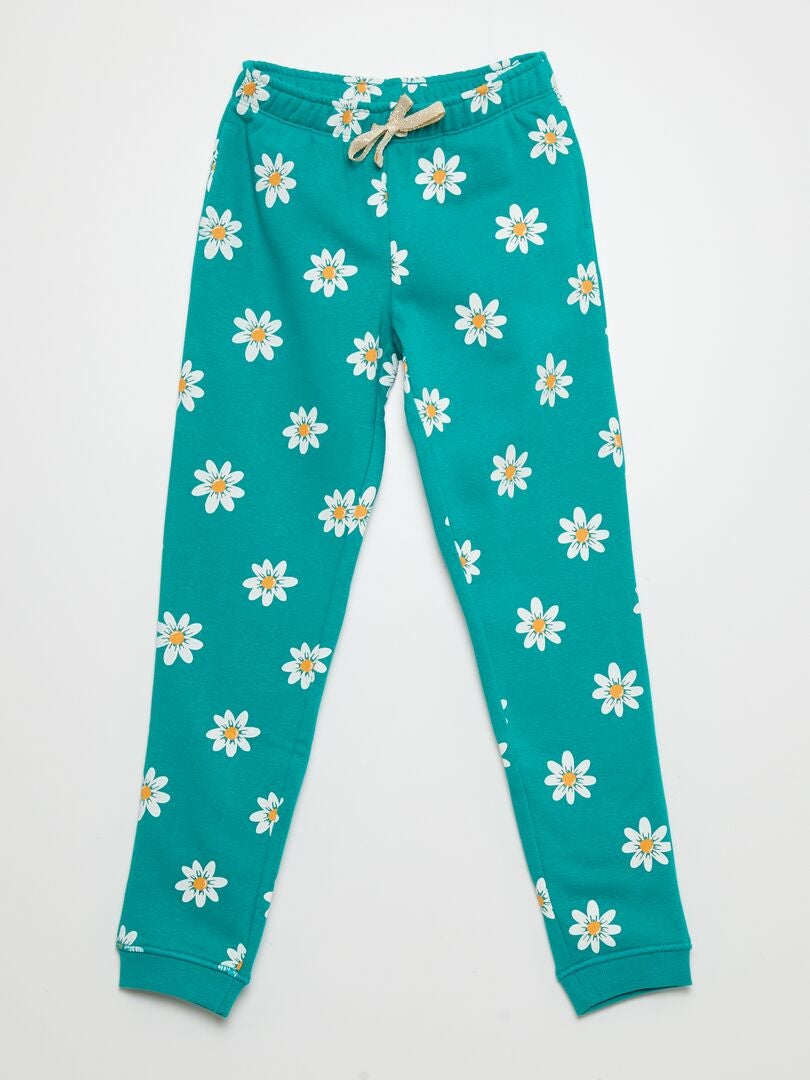 Pantalón de chándal estampado - VERDE