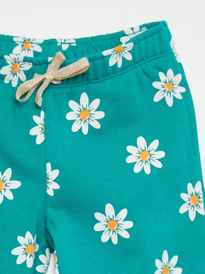 Pantalón de chándal estampado - VERDE