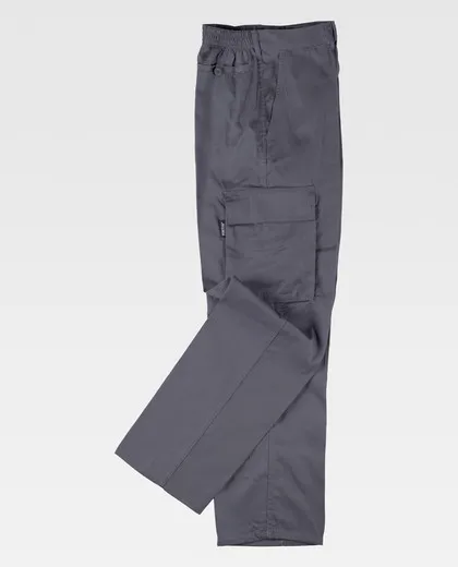 Pantalón Elástico en cintura Gris