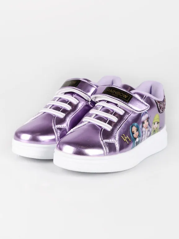 Rainbow Zapatillas para niñas con lágrima