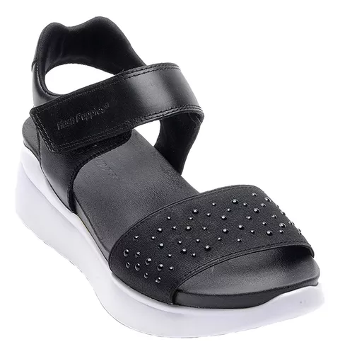 Sandalias Mujer Hush Puppies Tor Negras Hsn640279 Empo2000