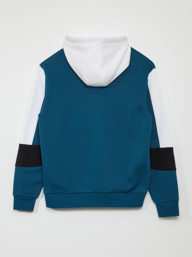 Sudadera con capucha colorblock - AZUL