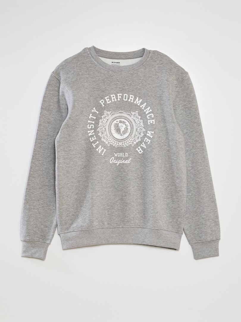 Sudadera de chándal estampada - GRIS