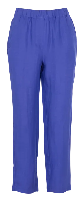 VIKENO - Pantalón tapered vaporoso en azul