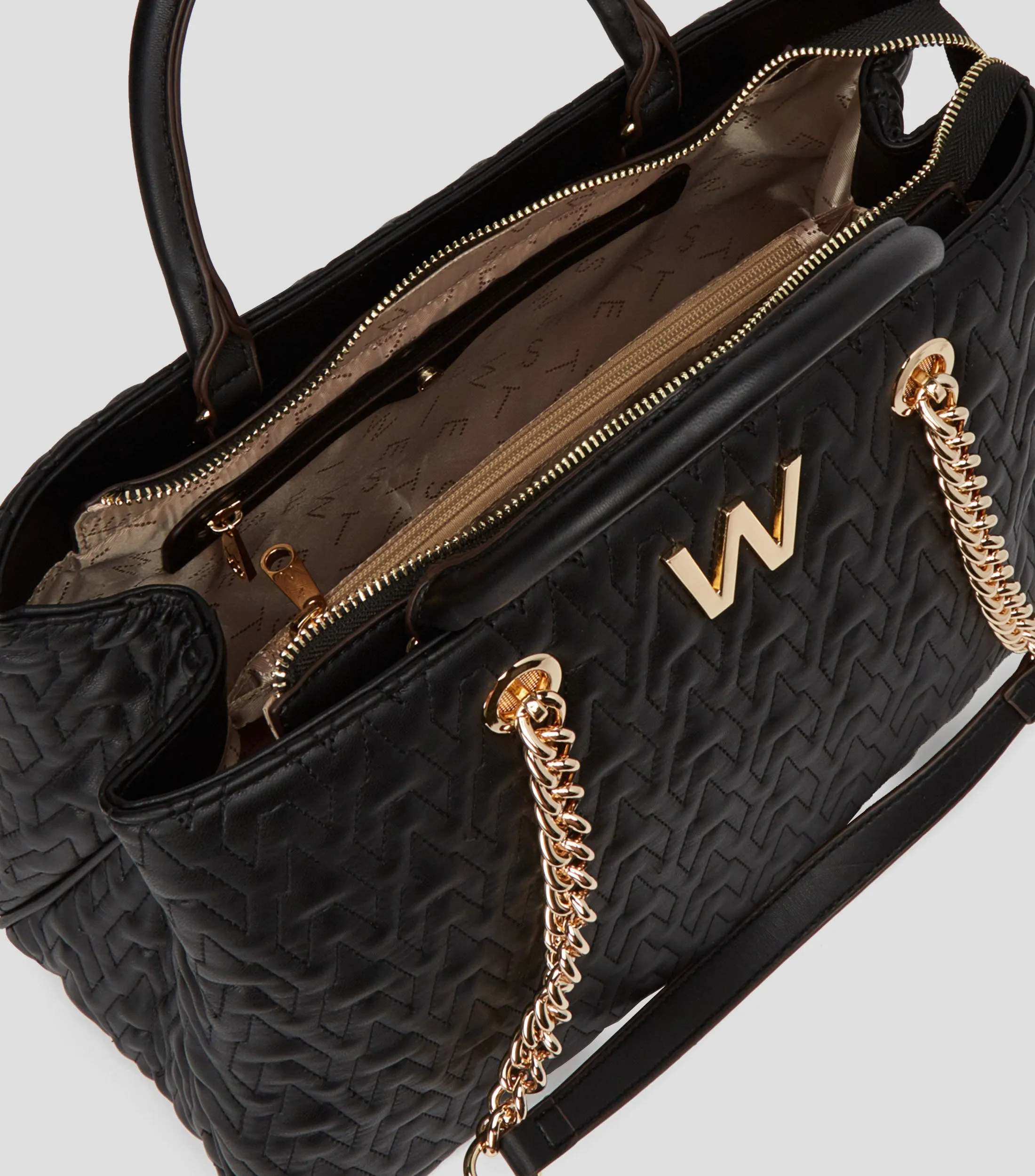 Westies Bolso satchel con monogram Mujer