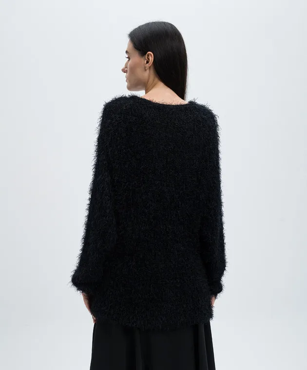 Y`S Yamamoto Black sweater with wool