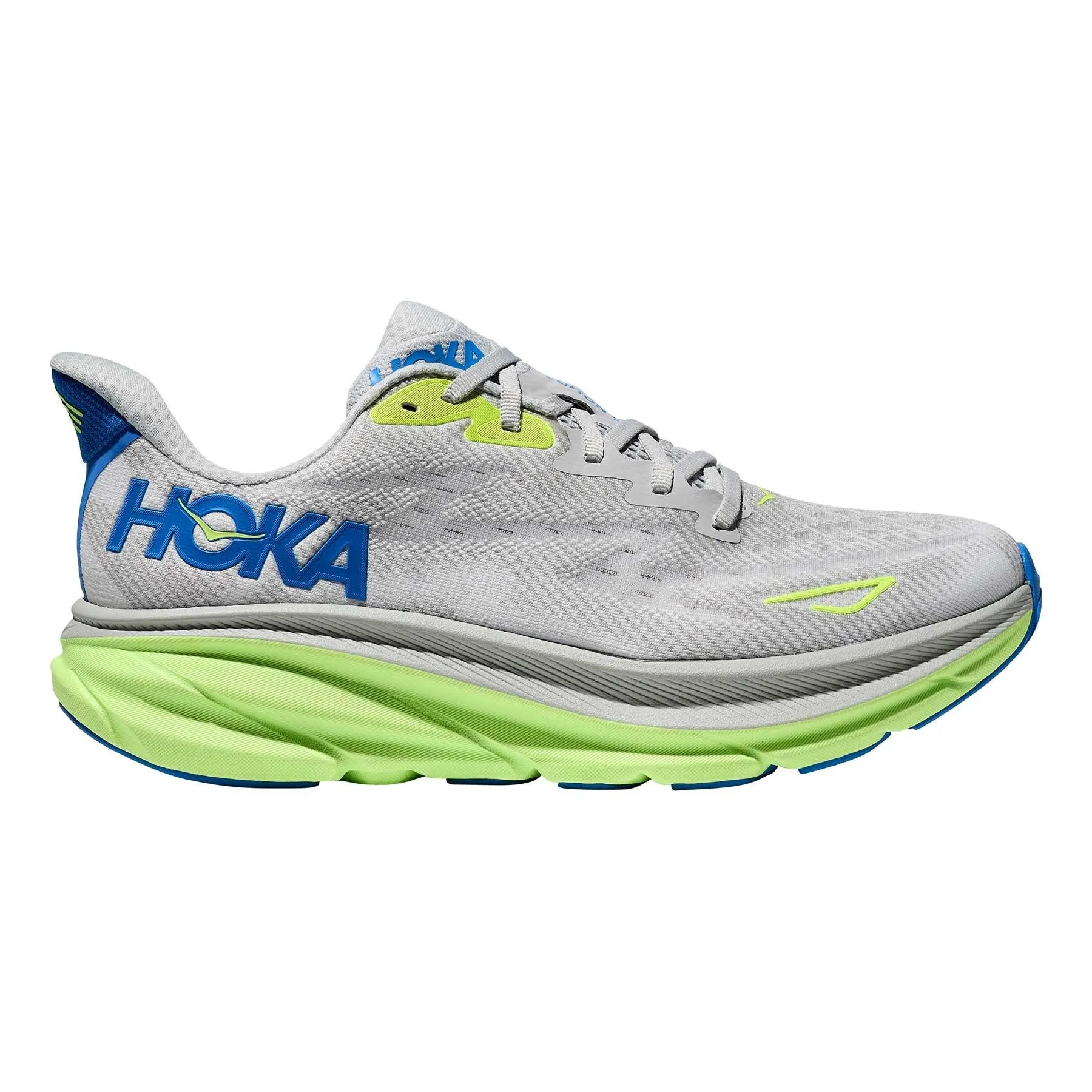 ZAPATILLA RUNNING HOKA CLIFTON 9 BLANCO VERDE