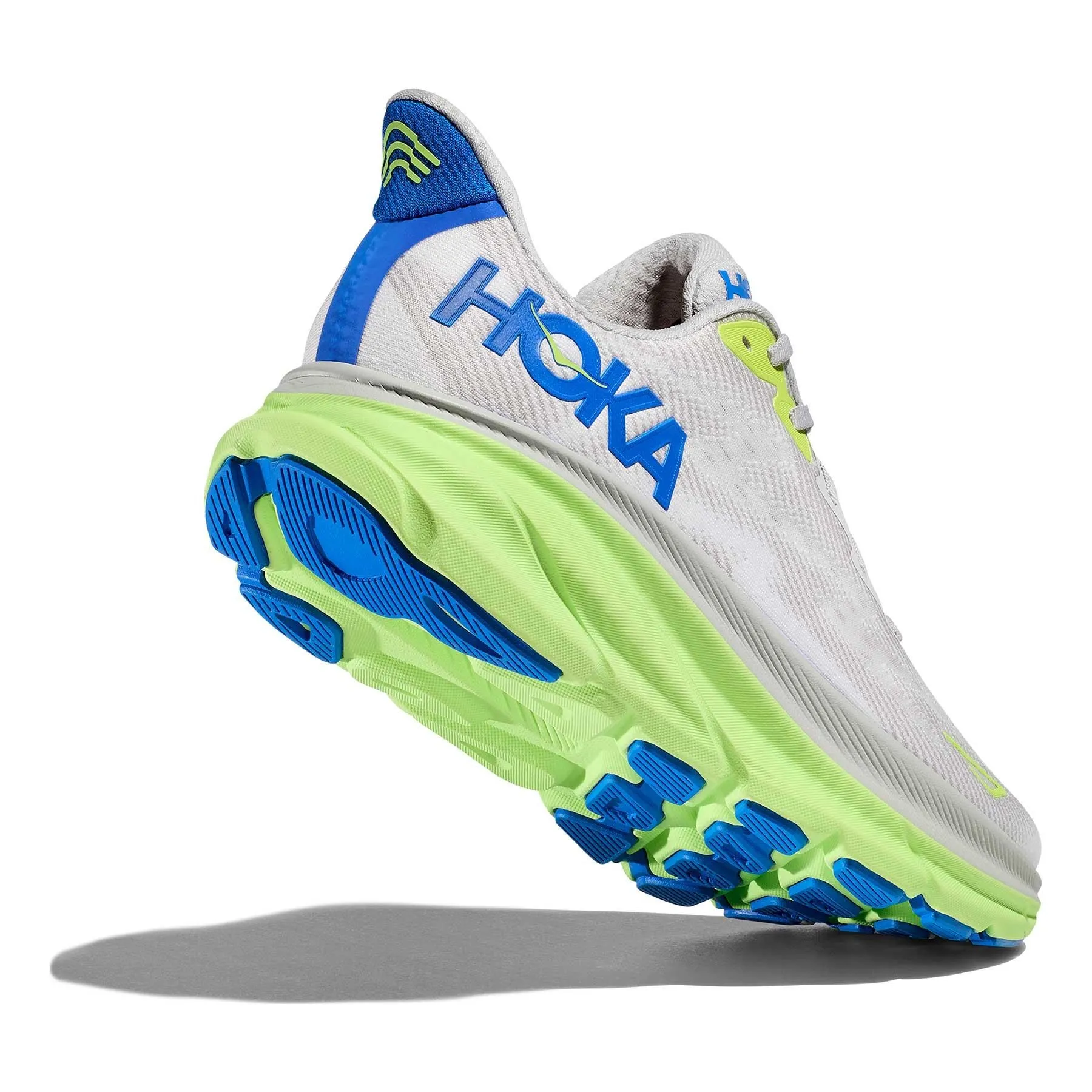 ZAPATILLA RUNNING HOKA CLIFTON 9 BLANCO VERDE