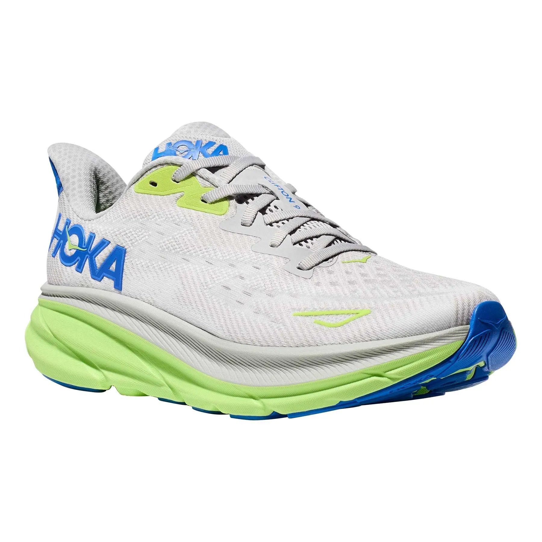 ZAPATILLA RUNNING HOKA CLIFTON 9 BLANCO VERDE