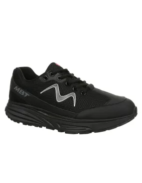 Zapatilla running negras cómoda cierre cordones para hombre MBT