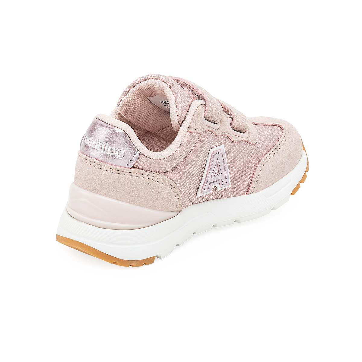 Zapatillas Addnice Los Angeles Flow Velcro Bebe Rosa