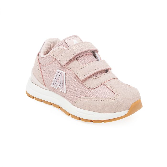 Zapatillas Addnice Los Angeles Flow Velcro Bebe Rosa