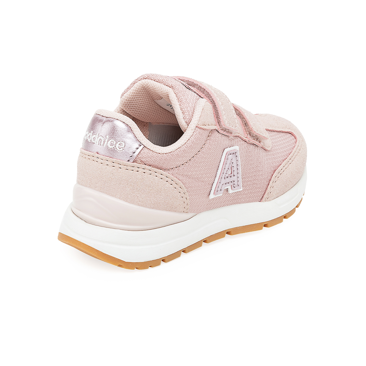 Zapatillas Addnice Los Angeles Flow Velcro Bebe Rosa