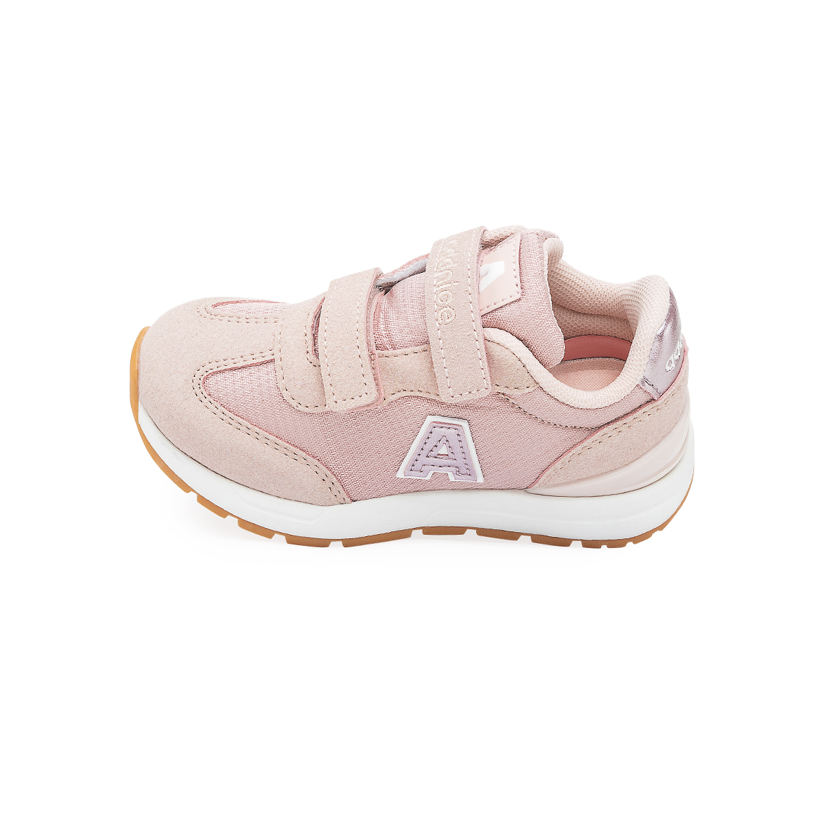 Zapatillas Addnice Los Angeles Flow Velcro Bebe Rosa