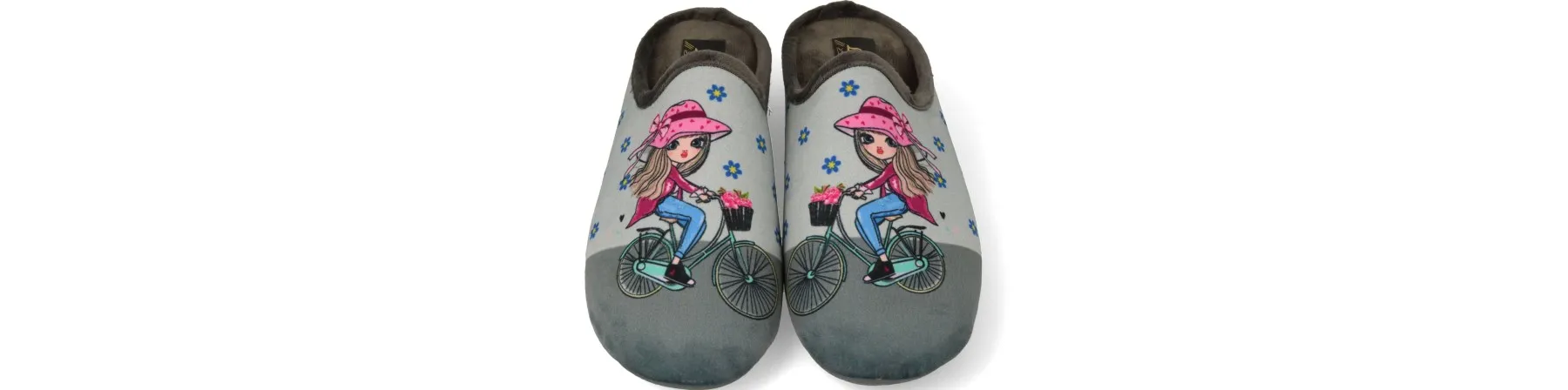 ZAPATILLAS DE CASA MUJER ORIGINALES MOD. BICICLETA