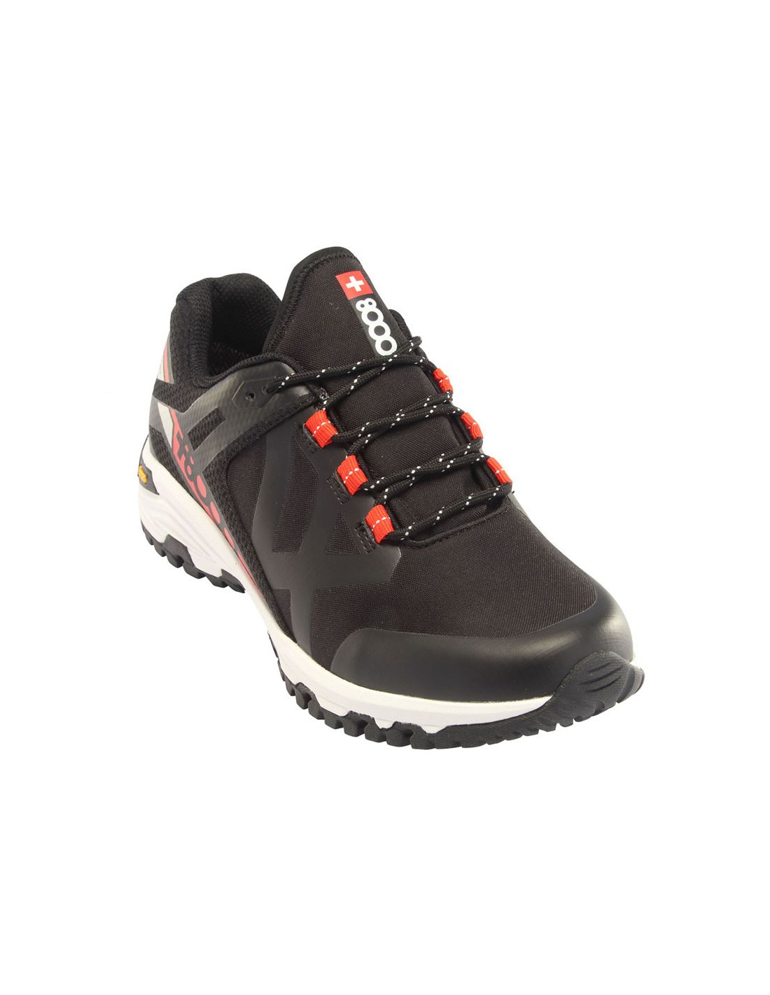 Zapatillas de Montaña +8000 Tigan 23V Negro/Naranja Hombre