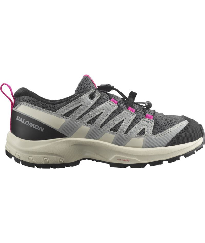 Zapatillas de Montaña Salomon XA Pro V8 Quiet Shade / Pearl Blue / Pink Glo Infantil