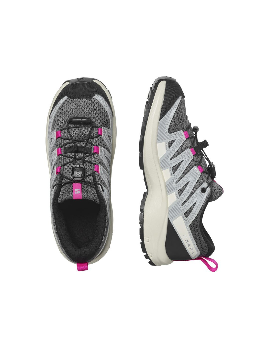 Zapatillas de Montaña Salomon XA Pro V8 Quiet Shade / Pearl Blue / Pink Glo Infantil