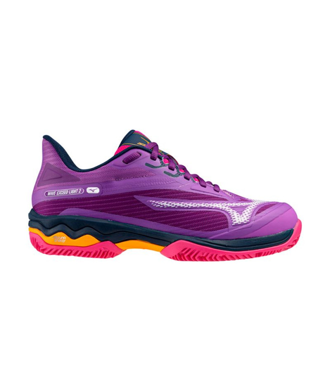 Zapatillas de Pádel Mizuno Wave Exceed Light 2 Padel Mujer Púrpura