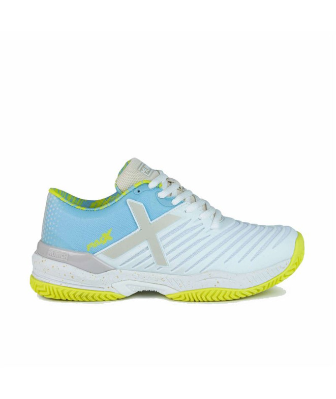 Zapatillas de Pádel Munich Padx 42 Padel Infantil Blanco Amarillo