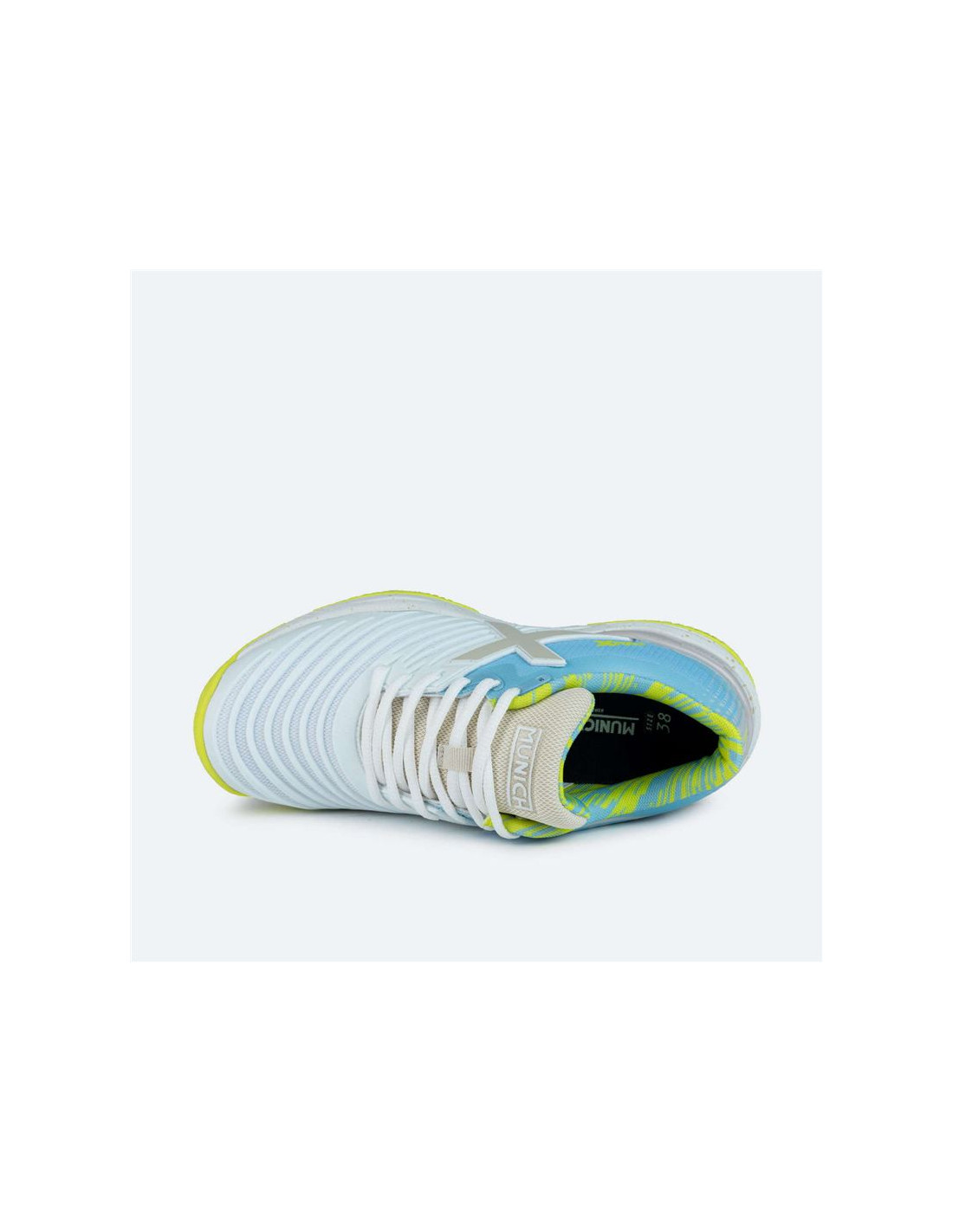 Zapatillas de Pádel Munich Padx 42 Padel Infantil Blanco Amarillo