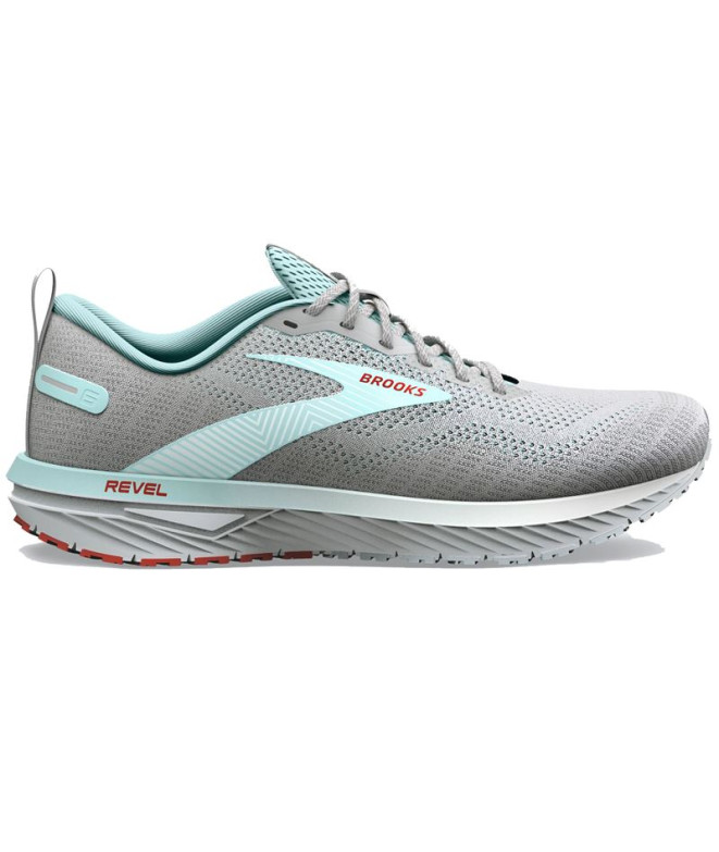 Zapatillas de Running Brooks Revel 6 Gris Mujer