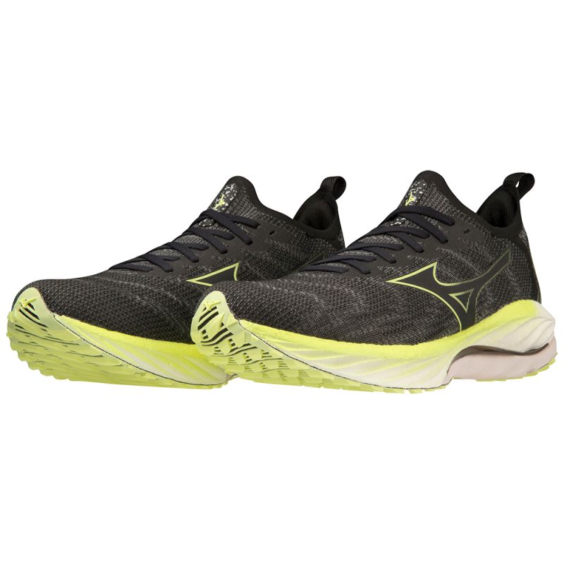 Zapatillas de running para hombre Mizuno Wave Neo Wind (Undyed Black/Luminous)