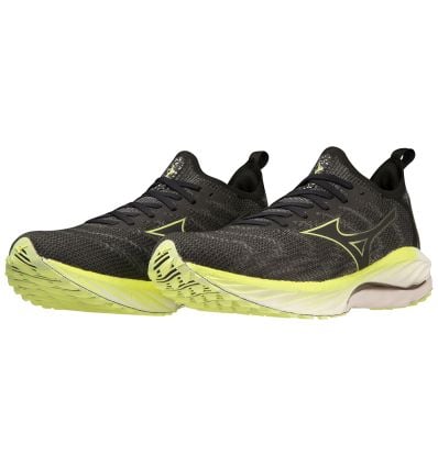 Zapatillas de running para hombre Mizuno Wave Neo Wind (Undyed Black/Luminous)