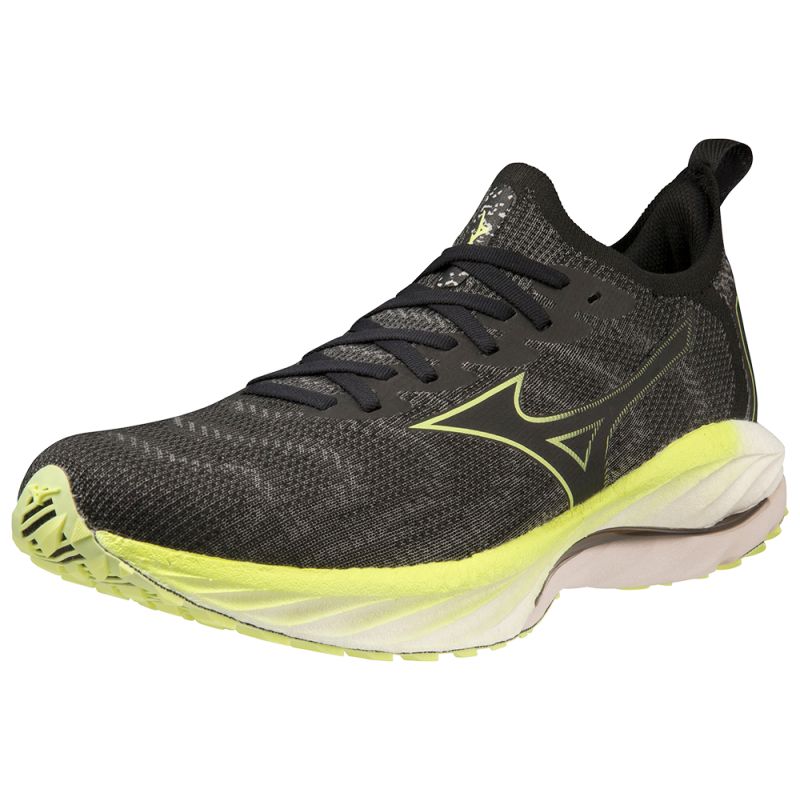 Zapatillas de running para hombre Mizuno Wave Neo Wind (Undyed Black/Luminous)