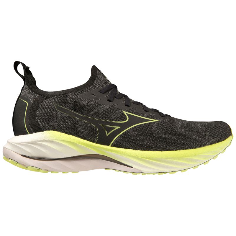 Zapatillas de running para hombre Mizuno Wave Neo Wind (Undyed Black/Luminous)