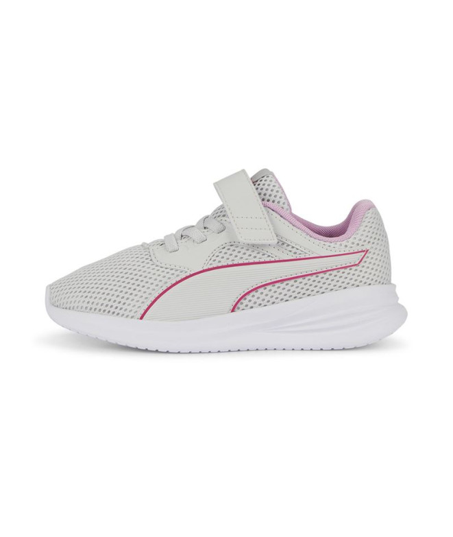 Zapatillas De Running Puma Transport Block Ac P Niño Feather Gris