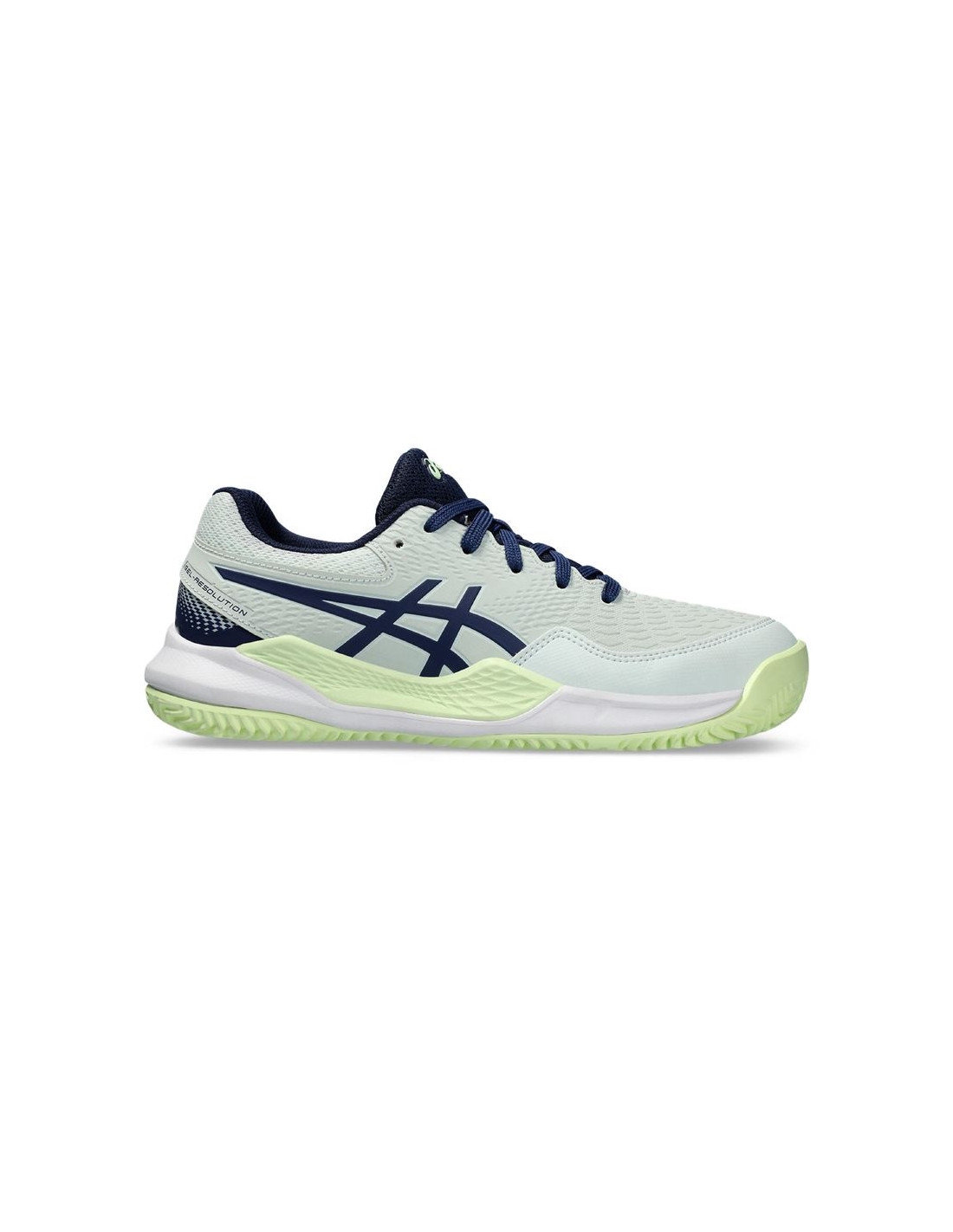 Zapatillas de Tenis ASICS Gel-Resolution 9 Gs Clay Infantil Menta/Azul